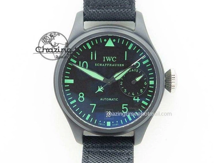 MIROTIME 0415 Versatile Big Pilot Real PR IW502703 SS YLF 1:1 Best Edition Blue Dial On Calfskin Strap A 7226